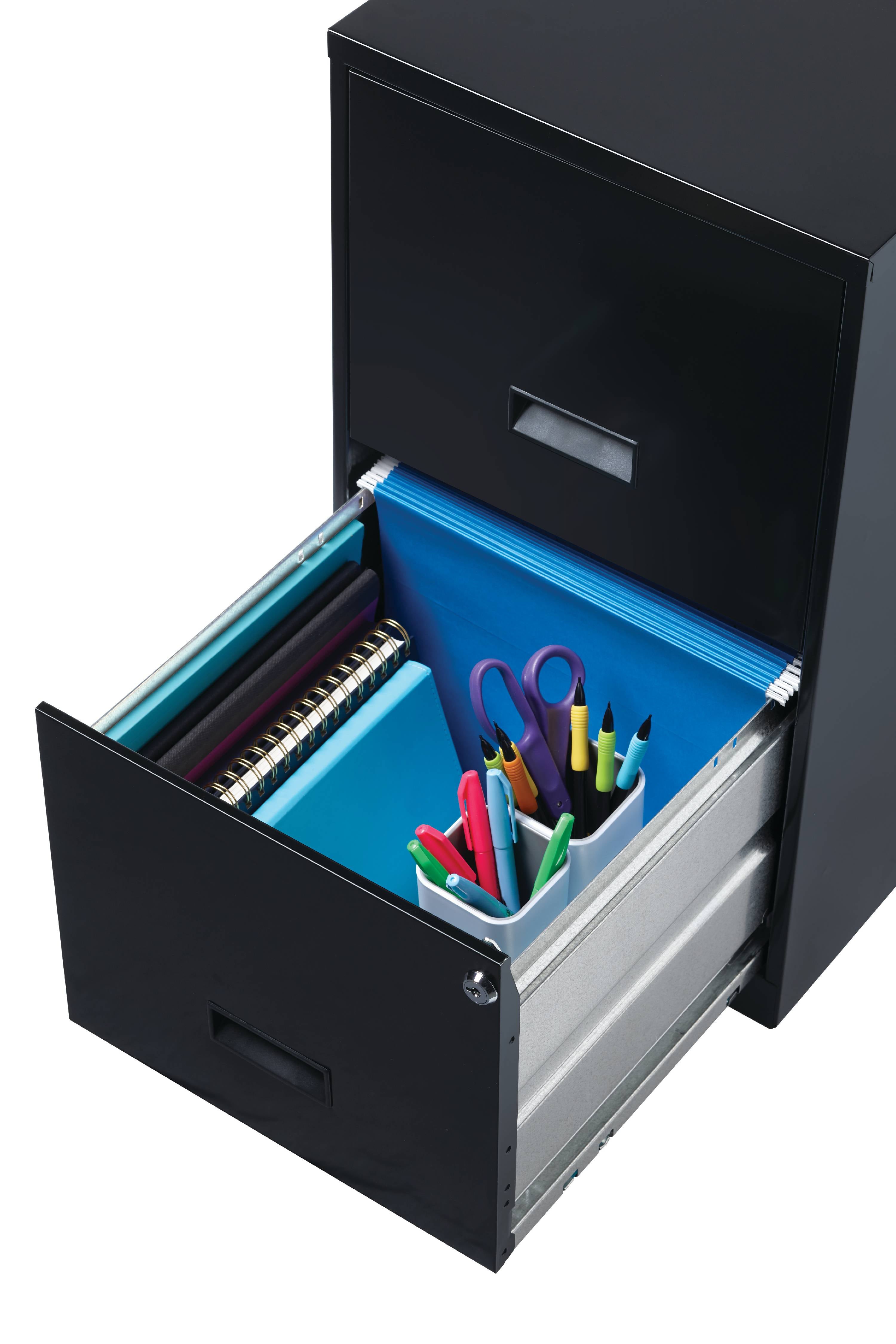 Filing Cabinet 2-Drawer Steel File Cabinet with Lock, Black - Space Solutions - Nimbus Distributors - wholesale and distributors in United States Filing Cabinet 2-Drawer Steel File Cabinet with Lock, Black - Space Solutions - Nimbus Distributors - wholesale and distributors in United States